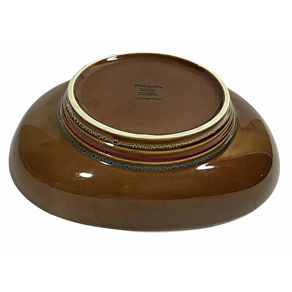 Pfaltzgraff Caramel Swirl Oval 10" x 7.5" Vegetable Bowl 2007-2009 EUC - Picture 4 of 5